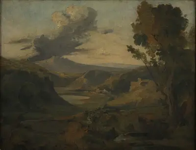 Landscape (Auvergne), 1830 av Théodore Rousseau