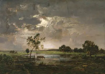 Landscape, 1842 av Théodore Rousseau