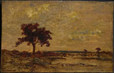 Marshlands (not dated) av Théodore Rousseau