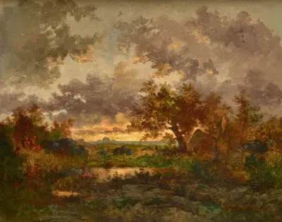 The Charcoal Burner’s Hut av Théodore Rousseau