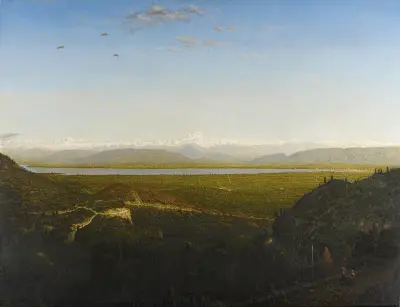 View of Mont Blanc, Seen from La Faucille av Théodore Rousseau