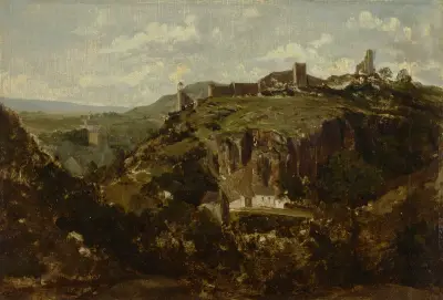 Village d’Auvergne von Théodore Rousseau