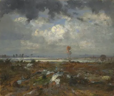 Vy över Montmartres kullar av Théodore Rousseau