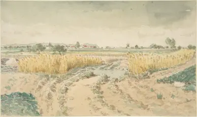 Vetefält av Théodore Rousseau