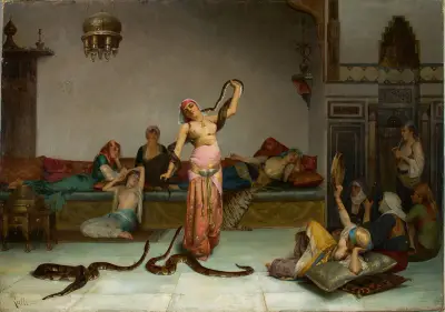 Charmeuse De Serpents av Theodoros Ralli