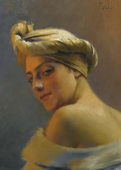 Girl With Turban av Theodoros Ralli