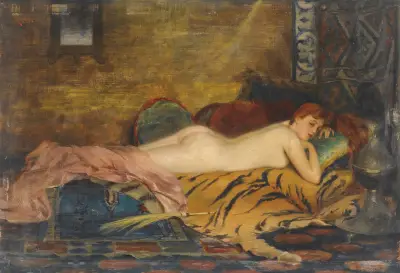Reclining Nude av Theodoros Ralli