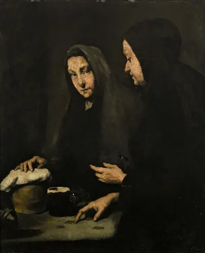 Två hembiträden av Théodule Ribot
