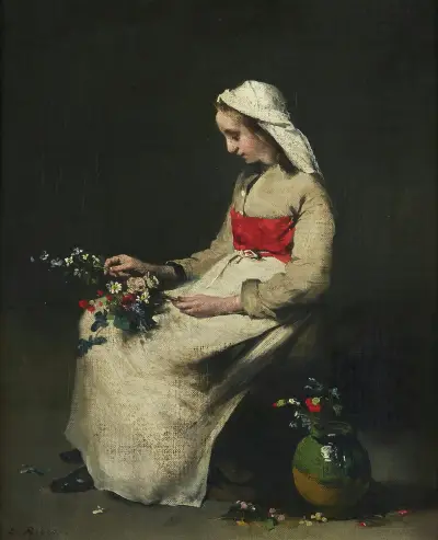 Blomsterflickan av Théodule Ribot