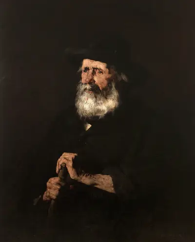 Portrait d’un vieillard av Théodule Ribot