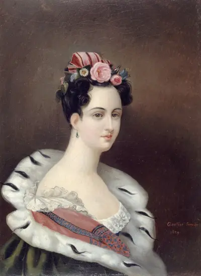 Portrait de femme av Théophile Gautier