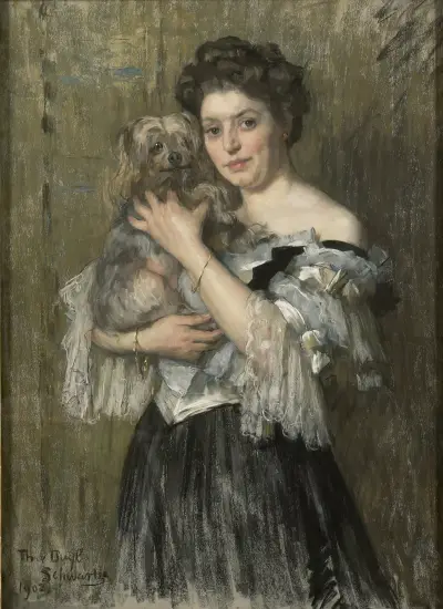 Mary Catherine Josephine Jordan (1866–1948), hustru till målaren George Hendrik Breitner av Thérèse Schwartze