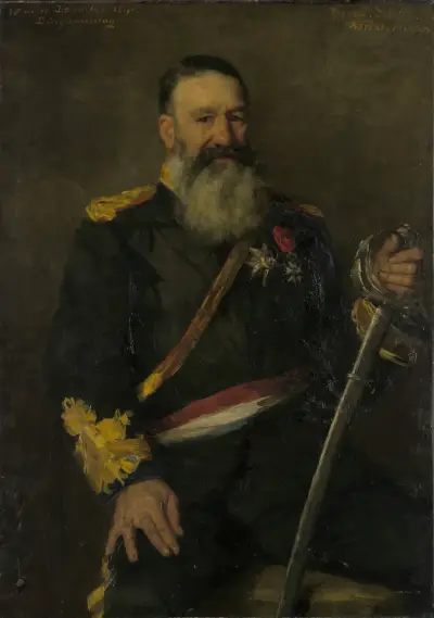 Piet J. Joubert (1831-1900). Commandant-generaal van de Zuidafrikaanse Republiek av Thérèse Schwartze