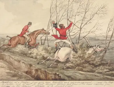 Kvalifikovaní koně a nekvalifikovaní jezdci; „Swishing at a Rasper From Your Own Timidity and Mismanagement Cause the Horse to Swerve…“, Henry Thomas Alken