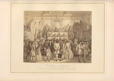 Drawing a Lottery in Guildhall, London, a.d. 1739 – J. L. Williams av Thomas Archer