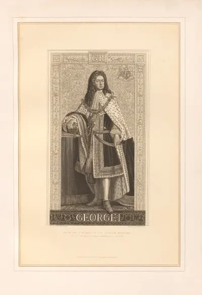 Portrait of George I av Thomas Archer
