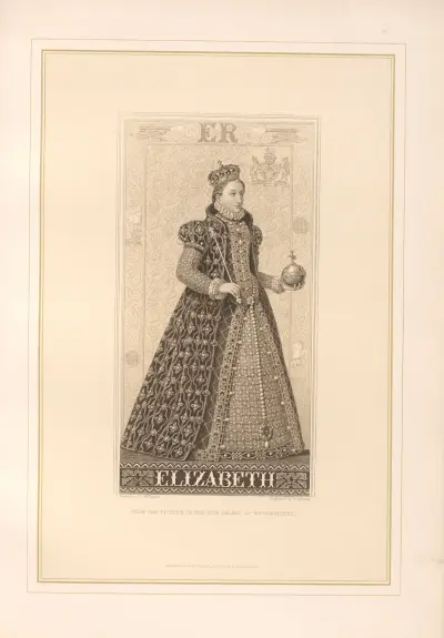 Porträtt av drottning Elizabeth (1800-talet) av Thomas Archer