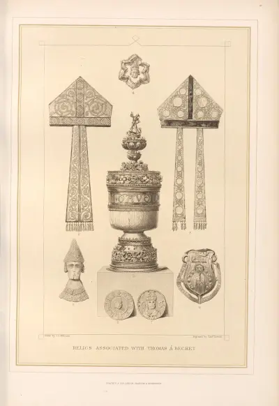 Relics associated with Thomas A. Becket av Thomas Archer