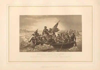 Washington korsar Delaware av Thomas Archer