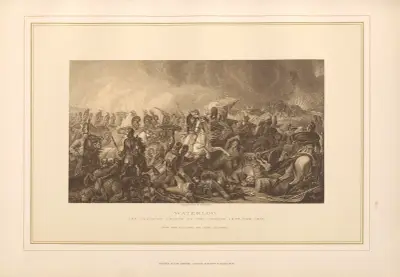 Waterloo – Livgardets avgörande anfall – Luke Glennell (1800-talet) av Thomas Archer