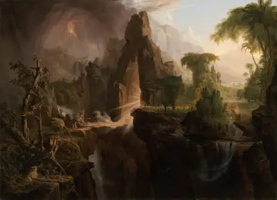 Expulsion from the Garden of Eden av Thomas Cole