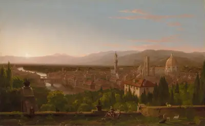 View of Florence av Thomas Cole