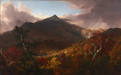 View of Schroon Mountain, Essex County, New York, After a Storm av Thomas Cole