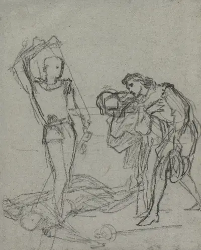 Duel after the Masked Ball (recto) av Thomas Couture