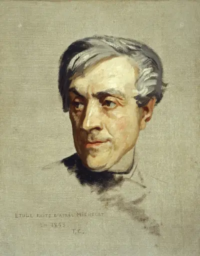 Studie efter Jules Michelet av Thomas Couture