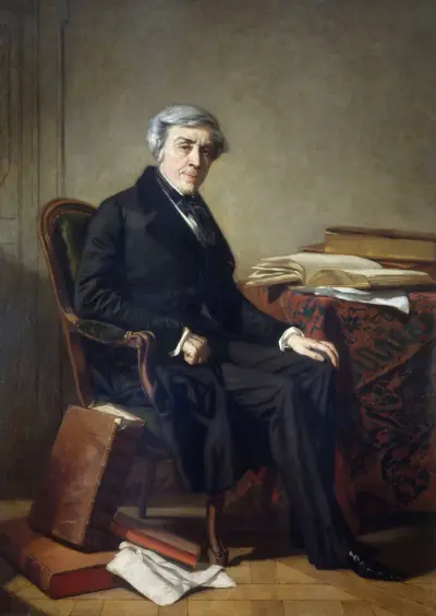 Portrait de Jules Michelet (1798-1874), historien av Thomas Couture