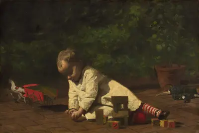 Dziecko w zabawie, Thomas Eakins