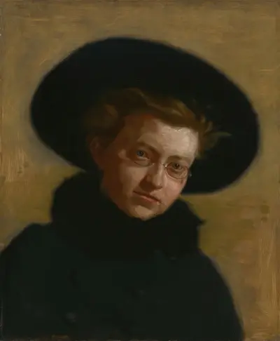 Porträt von Lillian Hammit (Mädchen mit großem Hut) von Thomas Eakins