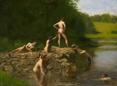Swimming av Thomas Eakins
