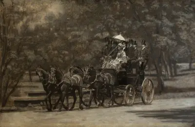 The Fairman Rogers Four-in-Hand (Ein Maienmorgen im Park) von Thomas Eakins
