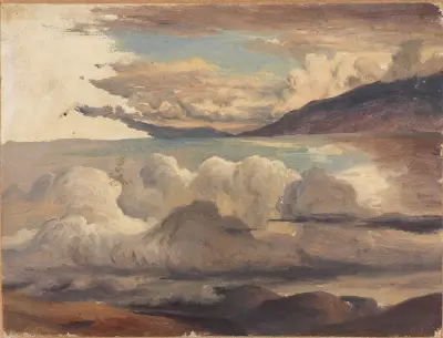 Clouds over the Fjord av Thomas Fearnley
