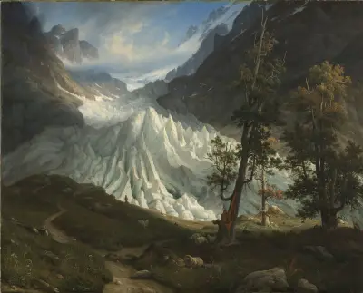 The Grindelwaldgletscher av Thomas Fearnley