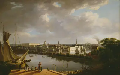 Vy över Stockholm av Thomas Fearnley