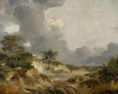 A View in Suffolk av Thomas Gainsborough