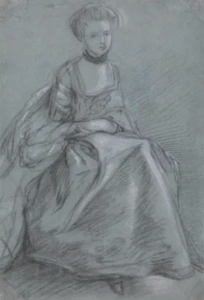 A Woman Seated av Thomas Gainsborough