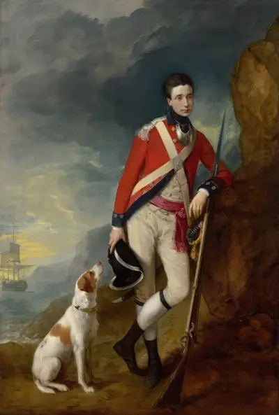An officer of the 4th Regiment of Foot av Thomas Gainsborough