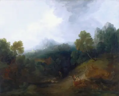 Landscape with a Flock of Sheep av Thomas Gainsborough