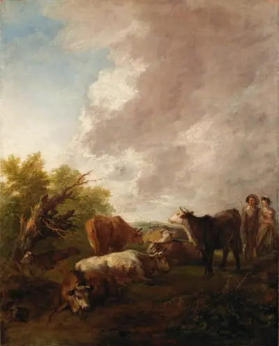 Landscape with Cattle, 1767 av Thomas Gainsborough