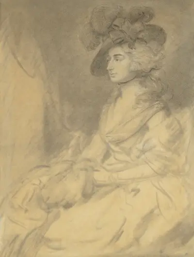 Mrs. Sarah Siddons, 1785 – nr 2 av Thomas Gainsborough