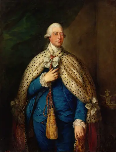 Portrait of George III of the United Kingdom in parliamentary robes av Thomas Gainsborough