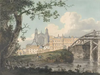 Eton College from Datchet Road, Thomas Girtin