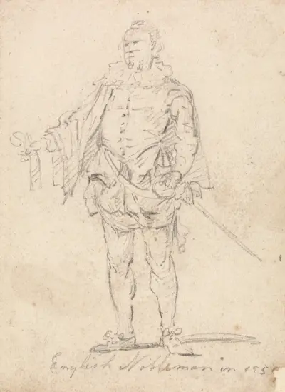 Studium kostiumu: Angielski szlachcic, Thomas Girtin