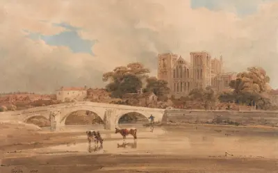 Ripon Minster, Yorkshire, Thomas Girtin