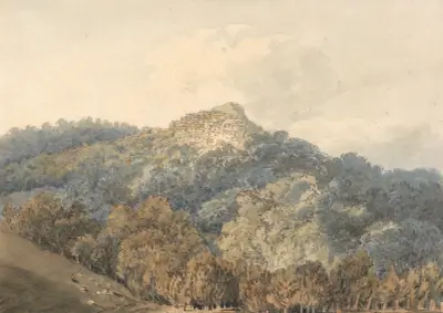 Rocca del Papa, with Monte Cavo, Thomas Girtin