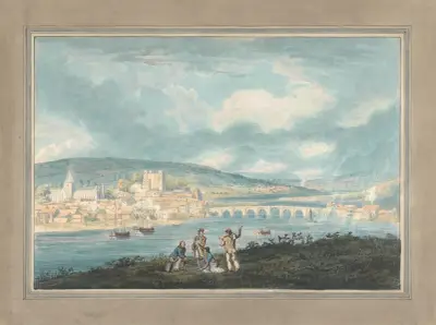 Rochester, Kent; from the North av Thomas Girtin