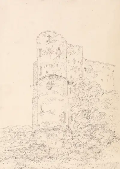 Saltwood Castle, Kent, Thomas Girtin